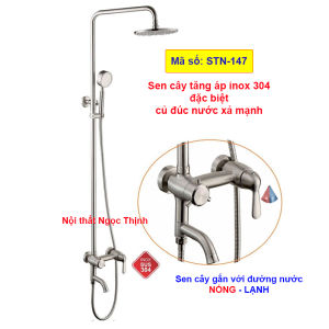Sen cây tăng áp CỦ ĐÚC Thân tròn bầu STN-147 SENTANO Nước xả khỏe toàn bộ inox 304