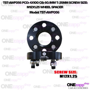 WHEEL SPACER TST-AWF056 PCD: 4X100 CB: 60.1MM T: 25MM SCREW SIZE: M12X1.25