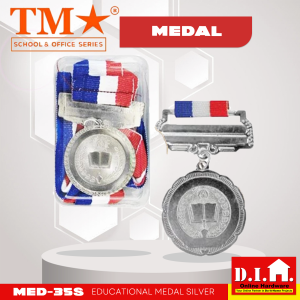 Do It Home TM Educational Medal 3.5cm Miguelito Silver MED-35S