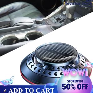 Solar Powered Aluminum Alloy Car Perfume Diffuser Automatic Creative Air Freshener for Vehicle Interior