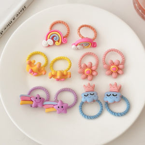 Ikat Rambut Anak Tali Karet Set isi 10 Pcs Ikat Rambut Scrunchie Set Termurah Kuncir Rambut Anak