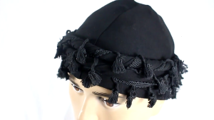 Retros Styles Headwrap Hat with Tassels Comfortable Headscarf Hat Stylish Hat for Music Festivals