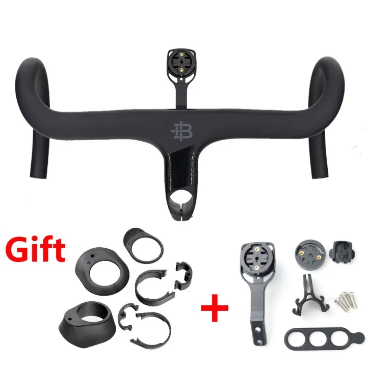 BLACK INC Full Carbon Fiber Road Bicycle Integrated Handlebar With - Main Image