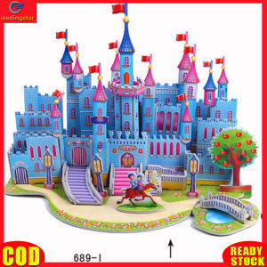 LeadingStar RC Authentic Children 3d Puzzle Toy Delicate Paper Jigsaw Puzzle Educational Diy Building Hut For Sensory Development Developing Brain