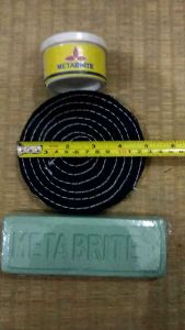 Paket 5JKOMH250 Metabrite Batu Hijau & Kain Poles Jean 5 in 10 mm