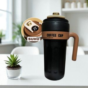WMEDIA Tumbler Mug Kopi LED 650ml Stainless Steel 304 / Botol Termos Coffe Cup 650ML With LED