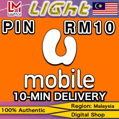 U Mobile Prepaid MYR 10 PIN✨10-MIN Email Delivery ✨Beyond Prepaid Malaysia phone card PIN Code✨LIGHTING Game 24/7 Email Delivery