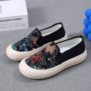IELGY 2024 New Shoes Womens Fisherman Shoes Comfortable Breathable Canvas Shoes One Kick Slip