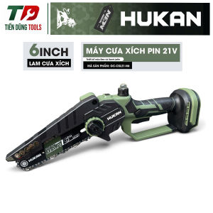 Thân Máy Cưa Xích Pin Không Chổi Than HUKAN GC-CSL21-N6 Lam Xích 6inch Có Tra Nhớt