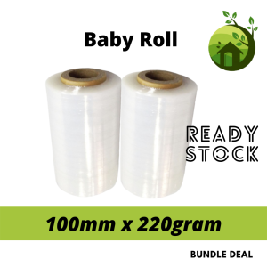 100mm Clear Baby Roll Mini Stretch Film / Wrapping Film / Wrap (100mm x 220gm) 保鲜纸
