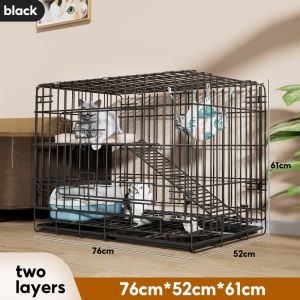 Greenpets Cat Cage Durable Metal All in One Cat Cage Large Size for Indoor Pets Easy Assembly