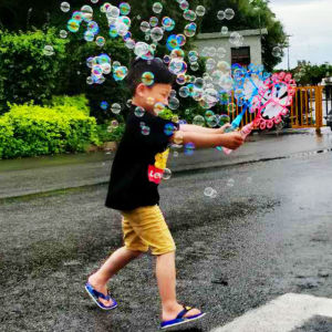 Windmill Bubble Wand Blower Bubble Maker Colorful Bubble Children s Toy Bubble Water Mainan Bubble Stick Toy