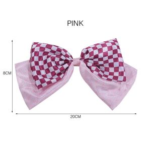 Anime Demon Slayer Cartoon Cosplay Bowknot Hair Ring Kimetsu No Yaiba Tanjiro Shinobu Zenitsu Kyoujurou Fashion Accessories Gift Demon Slayer Anime Hair Clips Accessories for Women Girls Big Bowknot Solid Satin Long Ribbon Bows Fashion Spring Clamp Gifts