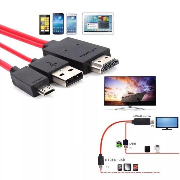 MHL Micro USB to HDMI 1080P HD สายแปลง MHL to HDMI TV Cable