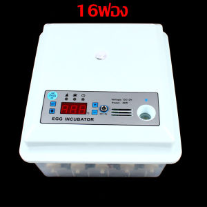 CoralCove ตู้ฟักไข่อัตโนมัติ รุ่น16ฟอง ตู้ฟักไข่ไก่ ตู้ฟักไข่นกกระทา ตู้ฟักไข่ อัตโนมัติ กลับไข่เอง กินไฟน้อย ใช้งานง่าย