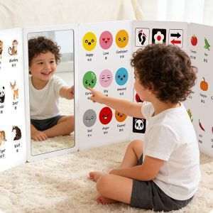 IPIE2 Creative Baby Cognitive Card Double Sided Cartoon Digital Animal Card Interactive Card Vertical Screen Sight Words Cards Preschool Education