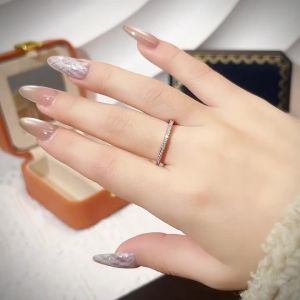 Huitan New Minimalist Thin Rings for Women Wedding Brilliant Cubic Zircon High Quality Versatile Female Finger Ring Jewelry