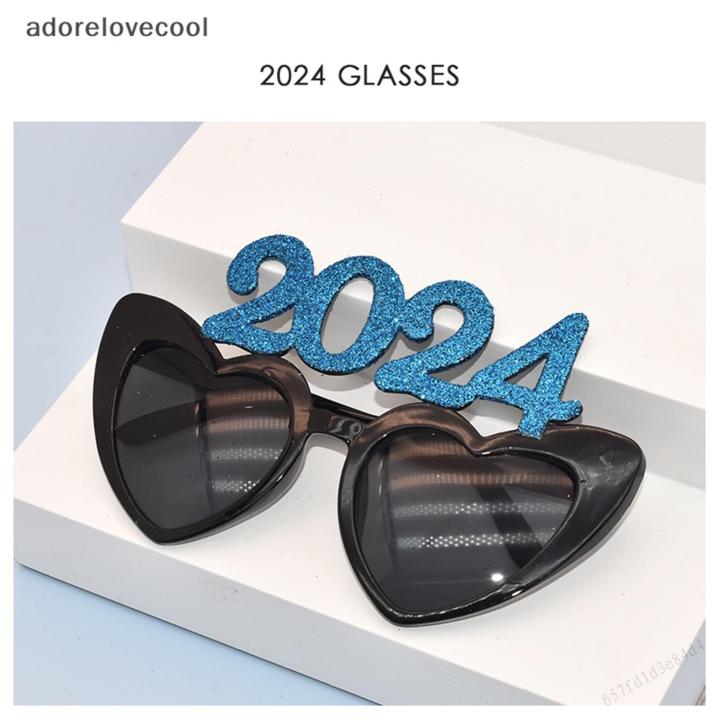 2024 New Year S Eve Glasses Funny Sunglasses Glitter 2024 Holiday Party Costume 2024 New Years