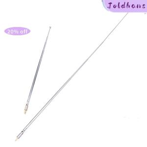 Joldhans 48 64cm 6 Section Metal Full-Channel Am Fm Radio Telescopic Antenna 360 Degree Rotating Antenna Aeial