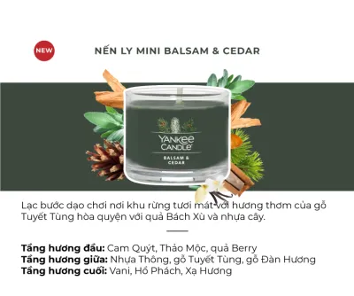 Nến ly mini Yankee Candle - nhiều mùi tùy chọn - trọng lượng 37g