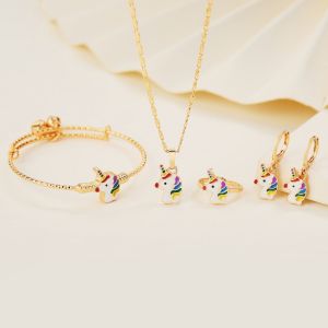 PERHIASAN ANAK GELANG ANTING CINCIN KALUNG MODEL KUDA PONI PELANGI