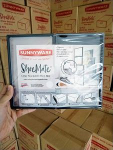 Sunnyware Shoemate Shoe Box Clear Collapsible  - HARD PLASTIC ALL SIZES (Pls Read Description First)