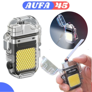 KOREK API ELEKTRIK PLASMA DOUBLE ARC DENGAN LAMPU LED WATERPROOF KOREK API UNIK DAN KEREN SENTER CAS