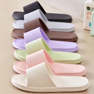 Eva Flip-Flops MenS Indoor Slippers WomenS Summer Home Thick-Soled Non-Slip Bathroom Slippers