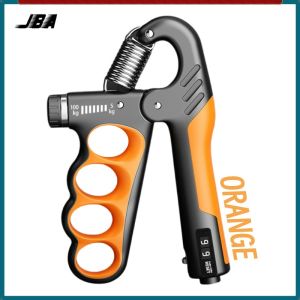 JBA Sport Handle Grip Heavy Duty With Counter 5-100KG Adjustable Durable Portable Ergonomics Full Stage Finger Strength Trainer Hand Gripper For Home Workout