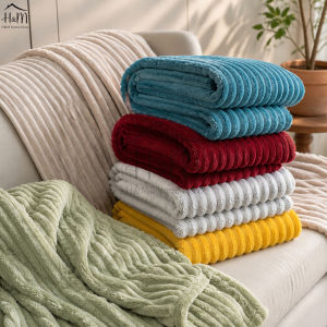 Viral Thermal Blanket Waffle Design Selimut Super Soft Single/Queen/King Size Flannel Blanket Fluffy Blanket Bedding