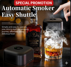 [SG Stock] Electric Whiskey Smoker Kit with Built-in Lighter | 7-in-1 Rechargeable Cocktail Smoker | Includes 6 Wood Chips | Old Fashioned Drink Infuser for Spirits & Bourbon