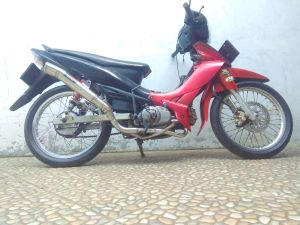 Knalpot King drag / Full set knalpot Supra Jupiter Shogun Kharisma Vega