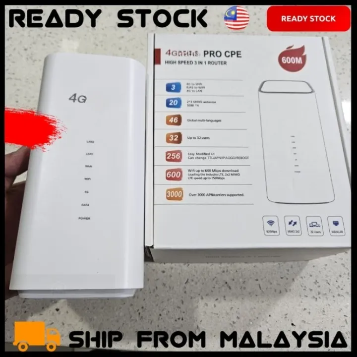 600Mbps WIFI Router WiFi Router Modem CAT CPE Pro CPF101-E 32 User 4G LTE