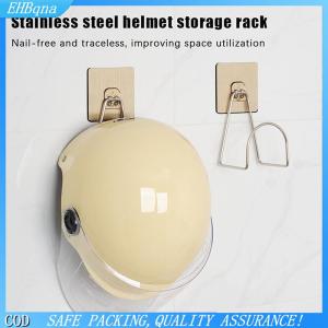 [COD] Motorcycle Helmet Rack Wall Mount Metal Bike Helmet Holder Mount Stainless Steel Bicycle Helmet Display Hanger Stand