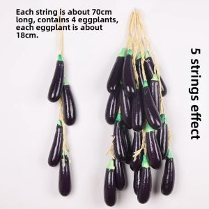 BESTOURO Foam Simulation Fruit Vegetable String Artificial Fake Vegetable Hanging Decoration Wall Decor Wedding Photography Props DIY Decoration
