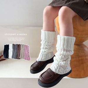 COSE JK Childrens Twist Leg Warmers Harajuku Japanese Style Ballet Guards Socks Kawaii Balletcore Knitted Leg Cover Girls