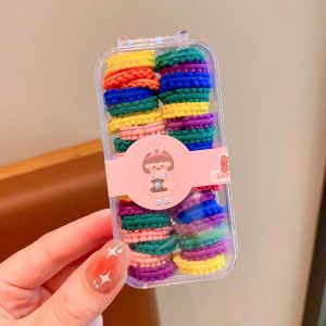 Childrens Simple Seamless Hair Ring with High Elasticity Small Size Rubber Band Hair Accessories