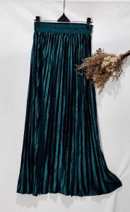 rok beludru rok velvet plisket bulu panjang maxy kerja polos lembut premium payung murah