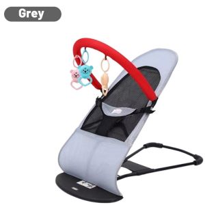Multifunctional Foldable Baby Rocking Chair - Toddler Balance Chair with 3-Point Safety Harness