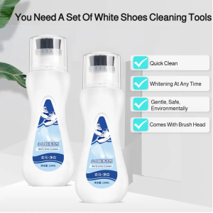 ✨Built-in brush head✨Bleach convenient fast no damage to shoes/white shoe cleaner removes yellow stains and dirt/high-performance shoe cleaner