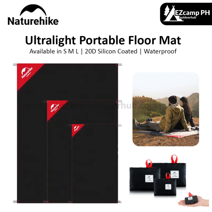 Naturehike%20Ultralight%20Portable%20Floor%20Mat%2020D%20Double%20Sided%20Silicon%20Coated%20Plaid%20Cloth%20Camping%20Hiking%20Picnic%20Beach%20Outdoor%20Tent%20Ground%20Sheet%20Pad%20Waterproof%20Footprint%20Nature%20Hike%20Small%20Medium%20Large%20Black%20-%20Image%202