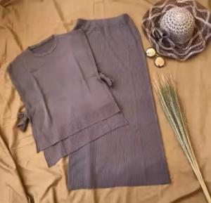 SETELAN ROK RAJUT ROMPI TALI PREMIUM / SETELAN KEKINIAN / PAKAIAN WANITA / OUTFIT KEKINIAN