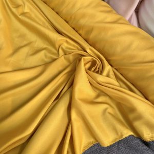 Vải Lụa Lót Mỏng Vàng Khổ 1m5 - Chất Mỏng Thấu Mịn Rũ Nhẹ Không Giãn - May Làm Lót Các Mẫu Đồ