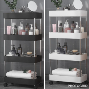 Rak Serbaguna Buku Portable & Penyimpanan Dapur