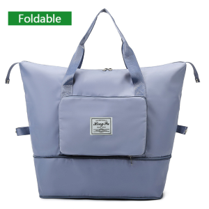 🚚SG Seller🚚Large Capacity Double zipper Folding Travel Bag Portable Storage Bag Lightweight Waterproof Shoulder Bag Sports Bags Travel Handbag Workout Yoga Gym Shoulder Bag