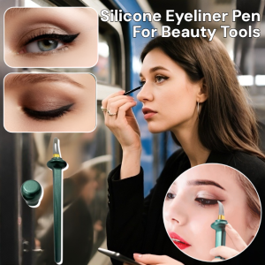 Silicone Eyeliner Pen For Beauty Tools Anti-Handshaking Eyeliner Brush Reusable Silicone Eyeliner Brush Eyeliner