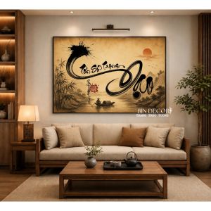 Tranh treo tường tôn sư trọng đạo trang trí phòng khách quà tặng thầy cô