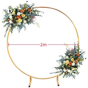 2M Metal Arch Round Balloon Arch Stands  Wedding Stands Flower Stands Round Arch Wedding/Birthday Party Backdrops