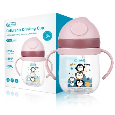 Dr.isla By01 Baby Feeding Cup Children Leakproof Learn Drinking Bottle Kids Portable Training