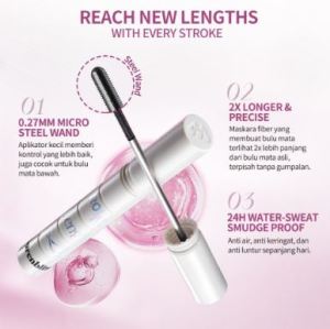 [NEW LAUNCH] BNB barenbliss Roll to Length Steel Mascara Maskara Waterproof Sweatproof & Smudgeproof 24 Jam Panjang & Lentik Tanpa Gumpal dengan Vitamin E
